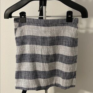 a new day Navy and White Striped Mini Skirt